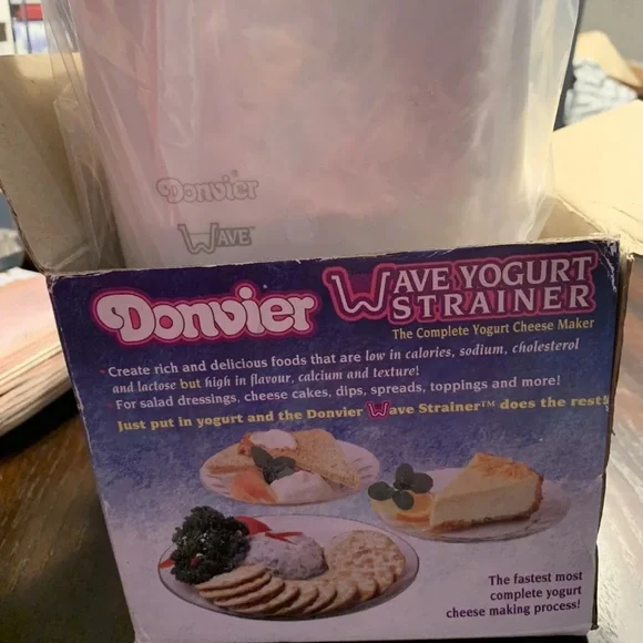 Kitchen 837426 Cuisipro Donvier Yogurt Cheese Maker White Pack